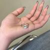 S925 Sterling Silver Women's Moissanite Ring - Irregular Oval Water Drop 2CT for a Niche, Luxurious Feel