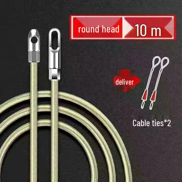 Elektriker Drahtzieher: Stahlfeder-Einziehband für verdeckte Glasfaserkabel mit Flachkopf