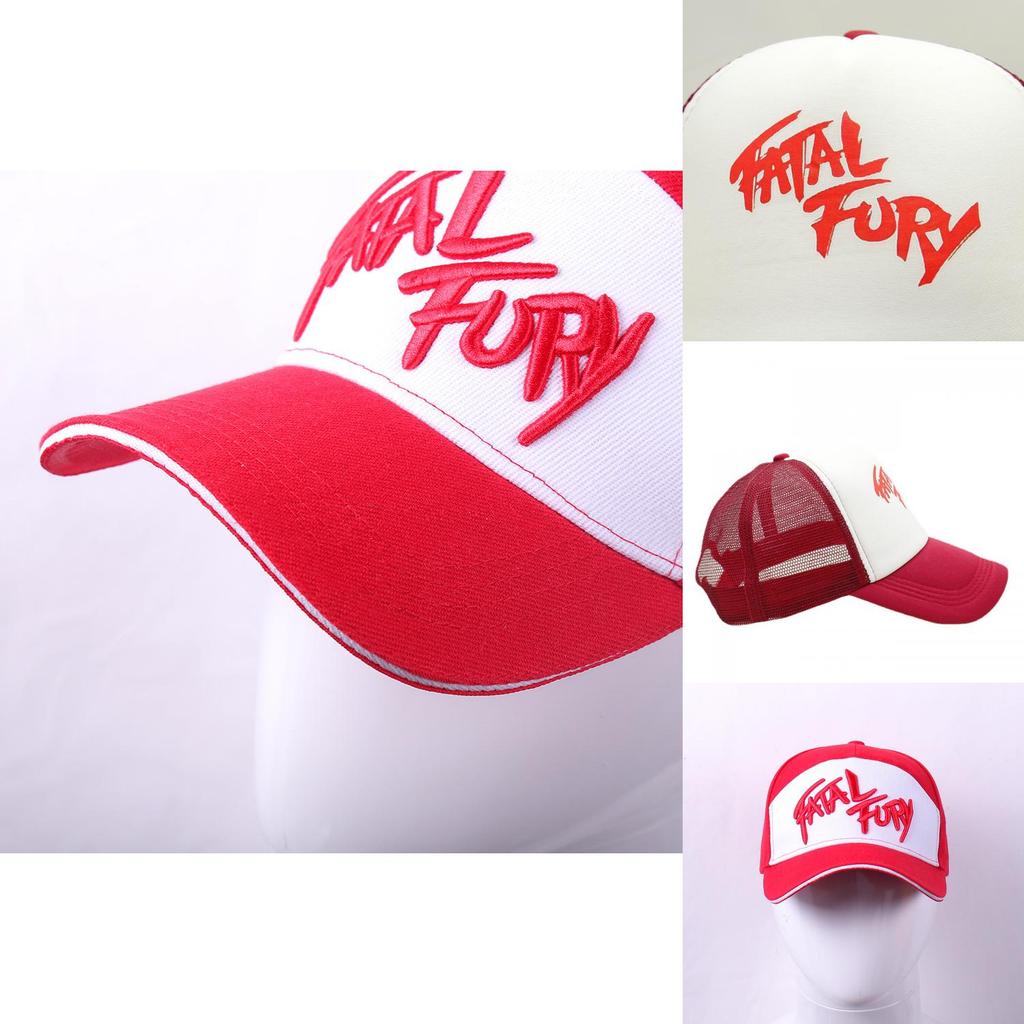 Șapcă de Baseball din Bumbac Brodată Terry Bogard din Fatal Fury Stil Hip Hop