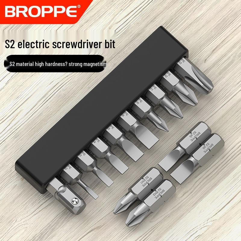 Compact Electric Screwdriver Bit Set: Phillips, Slotted, Torx, Hex, Strong Magnetic Power Drill, S2 Magnetic Bits.