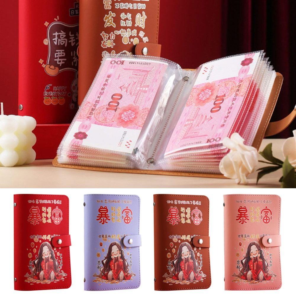 PU Mini Binder Savings Challenge Waterproof Savings Challenges Sheets Gifts Budget Binder for Kids