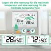  Weather Station Digital DCF Radio Control Wall Clock Calendar LCDThermometer Hygrometer Record Trend Forecast Sensor -40℃