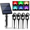 Ultra-Bright Waterproof Solar Ground Spotlight for Outdoor Garden and Landscape Lighting
