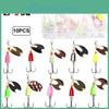 Bass Trout Fishing Lure 10pcs Bait Salmon Hard Metal Bait Set With Tackle Boxes