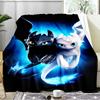 Energetic Alien Character  Blanket Flannel Throw for Sofa, Indoor, Camping, Living Room, Office, Chair, And Bed Soft Birthday Gift