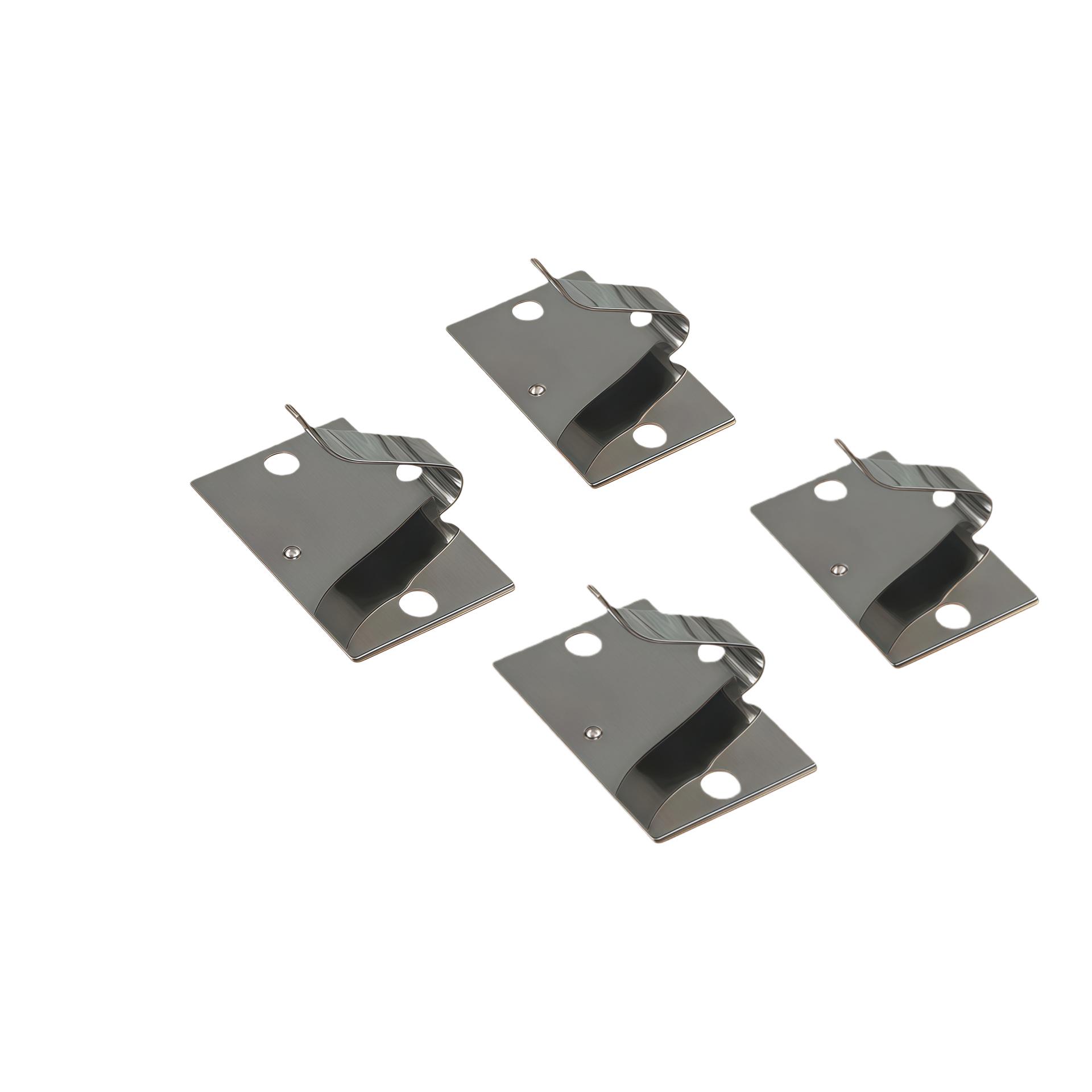 Stainless Steel Self-Adhesive Wire Organizer Clip for Desktop