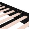 Vidaxl Rama Łóżka, Czarna, Lite Drewno, 120 X 200 Cm