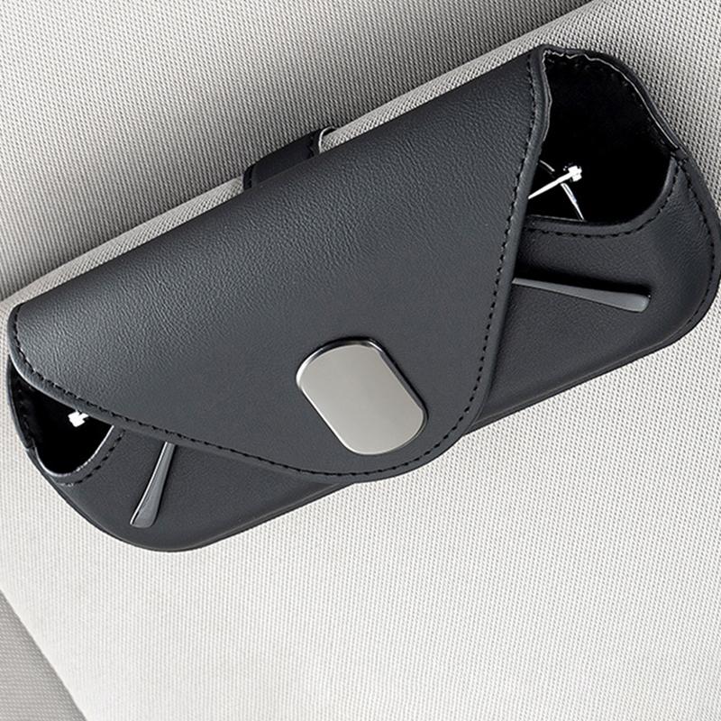 Car Visor Glasses Case Car Glasses Case Holder Car Glasses Storage Box Car Sun Visor Eye Box Eyeglasses Organizer For Card