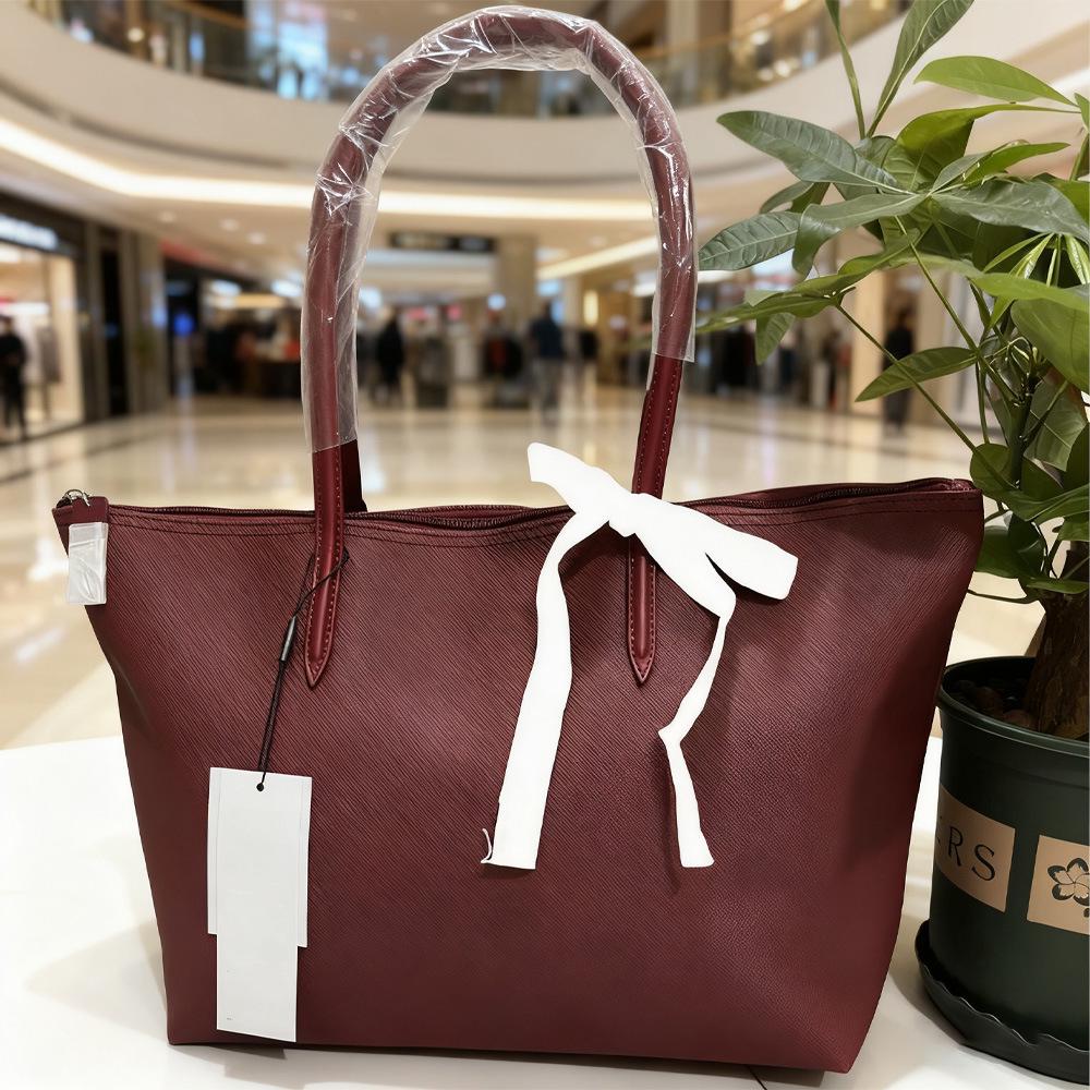 Bolso de Mano de Imitación Cocodrilo de Lujo para Mujer - Gran Capacidad, Impermeable, Ligero, Bolsa de Compras