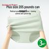 GUJIN Women's High-Waist Antibacterial Cotton Briefs