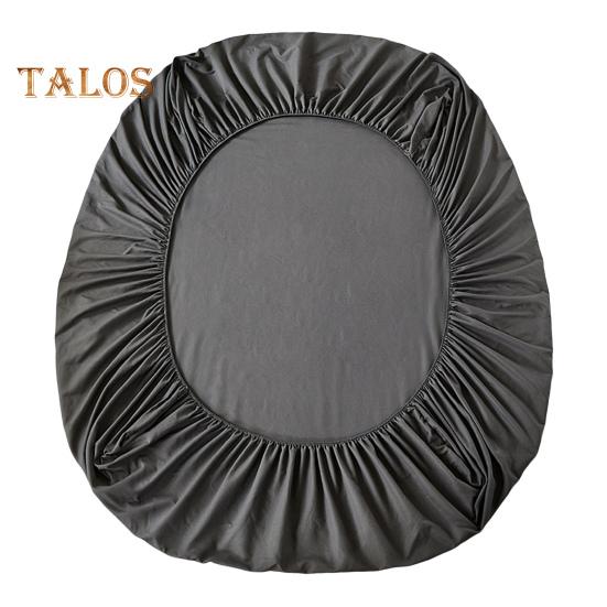 

Простыня на резинке для спальни с противоскользящей эластичной лентой, однотонная, стираемая в стиральной машине, полностью упакованная, защитный чехол для матраса, простыня для гостиничного общежития 150x200cm темно-серого