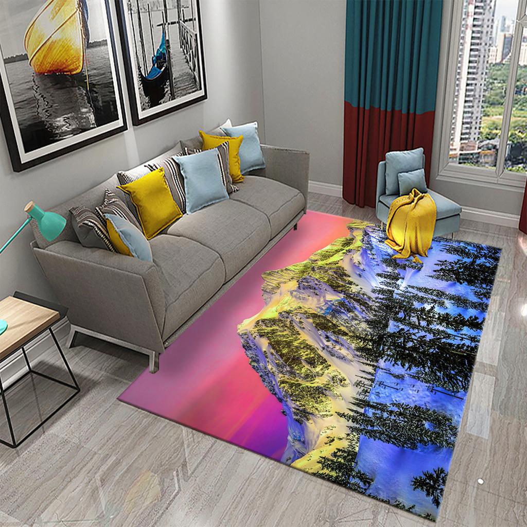 Rutschfester Flur, Schlafzimmer, Badezimmer, Küche, Bodenmatte, Veranda, Fußmatte, Schneeberglandschaft, Teppich