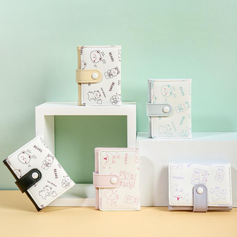 2024 Women's Cartoon-Inspired Short Wallet: Cute and Creative Korean Style Coin Purse