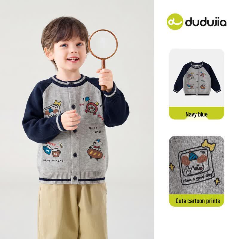 Dudujia Kids' Cartoon Autumn Cardigan Sweater