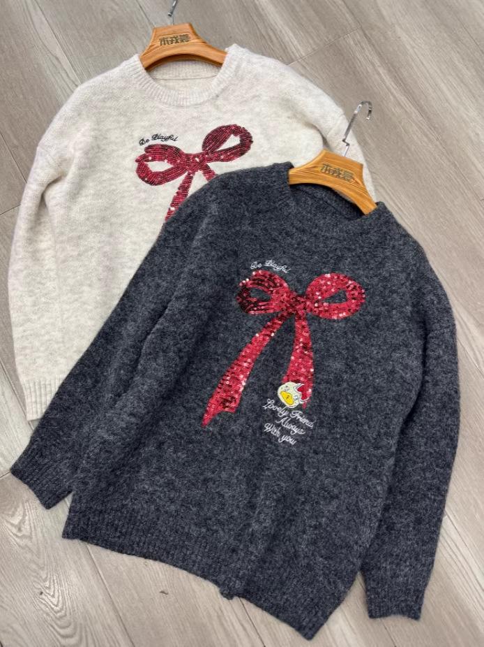 2025 Winter Women's Red Christmas Pullover Sweater: Stylish, Warm, and Thick Knitwear Top