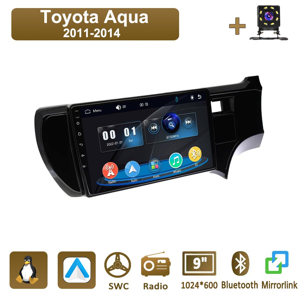 

Icreative Car Radio Multimedia MP5 Player Head Unit Stereo BT For Toyota Aqua 2011-2014 чёрный