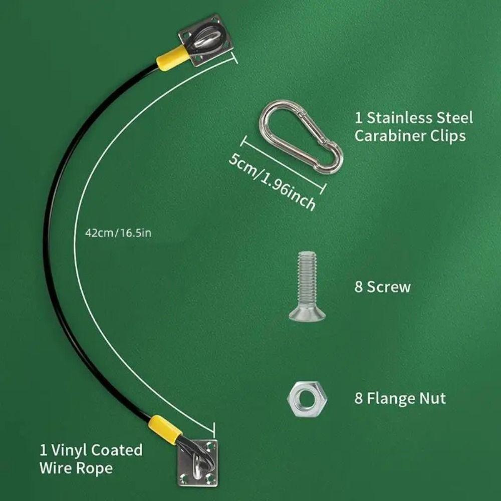 Zestaw blokad pokrywy pojemnika na odpady Heavy Duty Klamra ze stali nierdzewnej Paski blokujące pokrywę kosza na śmieci