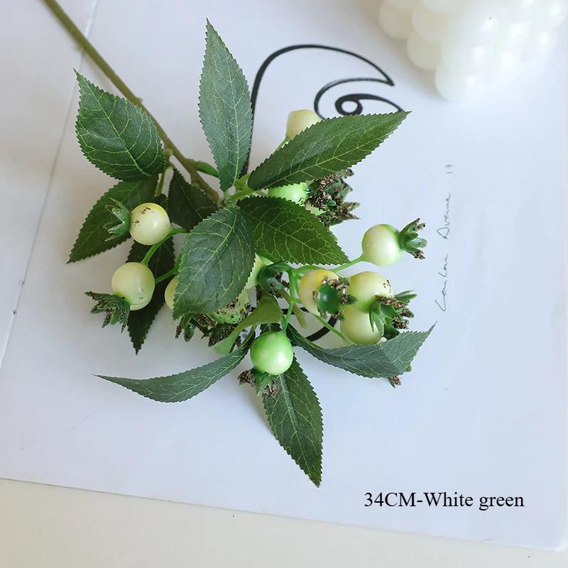 

67см Весенняя искусственная ягодная ветка с листьями для рождественского украшения дома, цветочная композиция, реквизит для фотосъемки, домашний декор