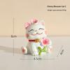 Lucky Cat Micro Landscape Decoration Resin Lucky Cat Figurine Statue Home Decor For Welcoming Fortune Good Luck