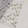 1 Sheet Pearl Lily Flower Nail Sticker Relief 3D Jelly Five Petal Flower Nail Art Decoration Decals Diy Self Adhesive Sliders