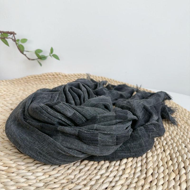 Schal Damen Viskose Lang Grau Halswickel Stola Warm Atmungsaktiv Sommer Sonnenschutz Accessoire Für Frühling Urlaub Herbst