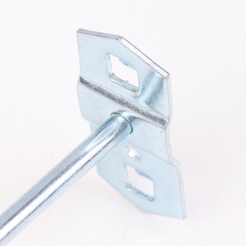 5Pcs Square Hole Board Hook Pegboard Hooks Shelf Metal Hook Garage Pegboard Hanger Wall Mount Storage Rack