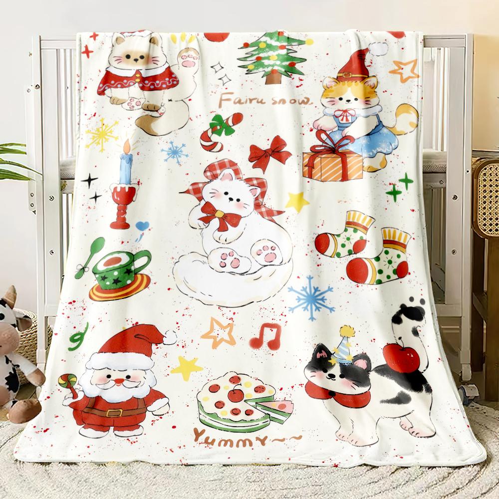 

Dreamy Christmas Flannel Thin Blanket Bedroom Blanket, Iving Room,sofa Blanket,student Office Nap,camping Trip,children s Gift 100x150cm