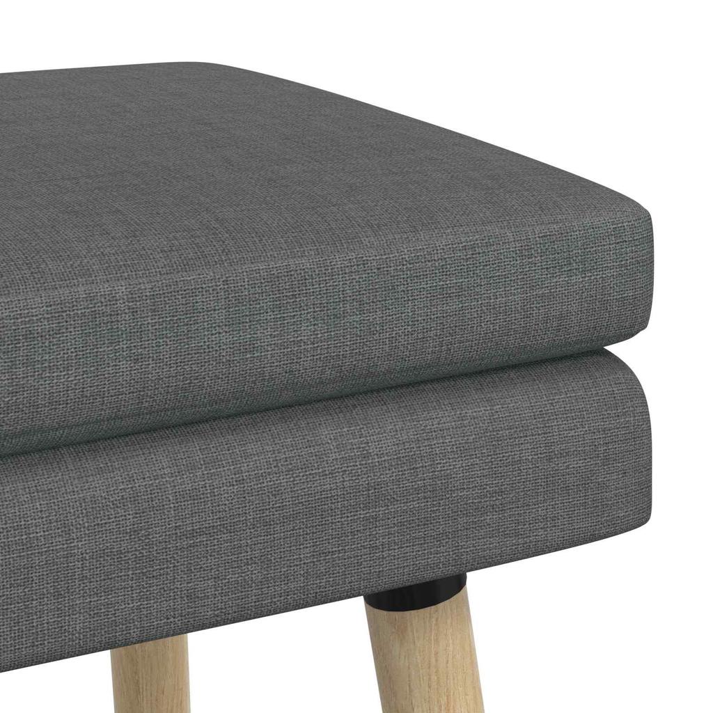 Double Layer Bench Dark Gray 60 X 40 X 46 Cm Fabric