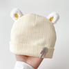 0-3 Mouths Newborn Fetal Hats Cute Soft Cotton Boy Girl Autumn Winter Warm Beanies Caps Solid Color Infant Kids Bonnets