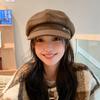 Autumn and winter octagonal hat women's fashion sunshade cap outdoor shopping casual versatile beret
