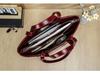 Women's Full-Grain Cowhide Large-Capacity Handbag - Genuine Leather, Business Commuting, 14-Inch Laptop Bag, Single-Shoulder Design.