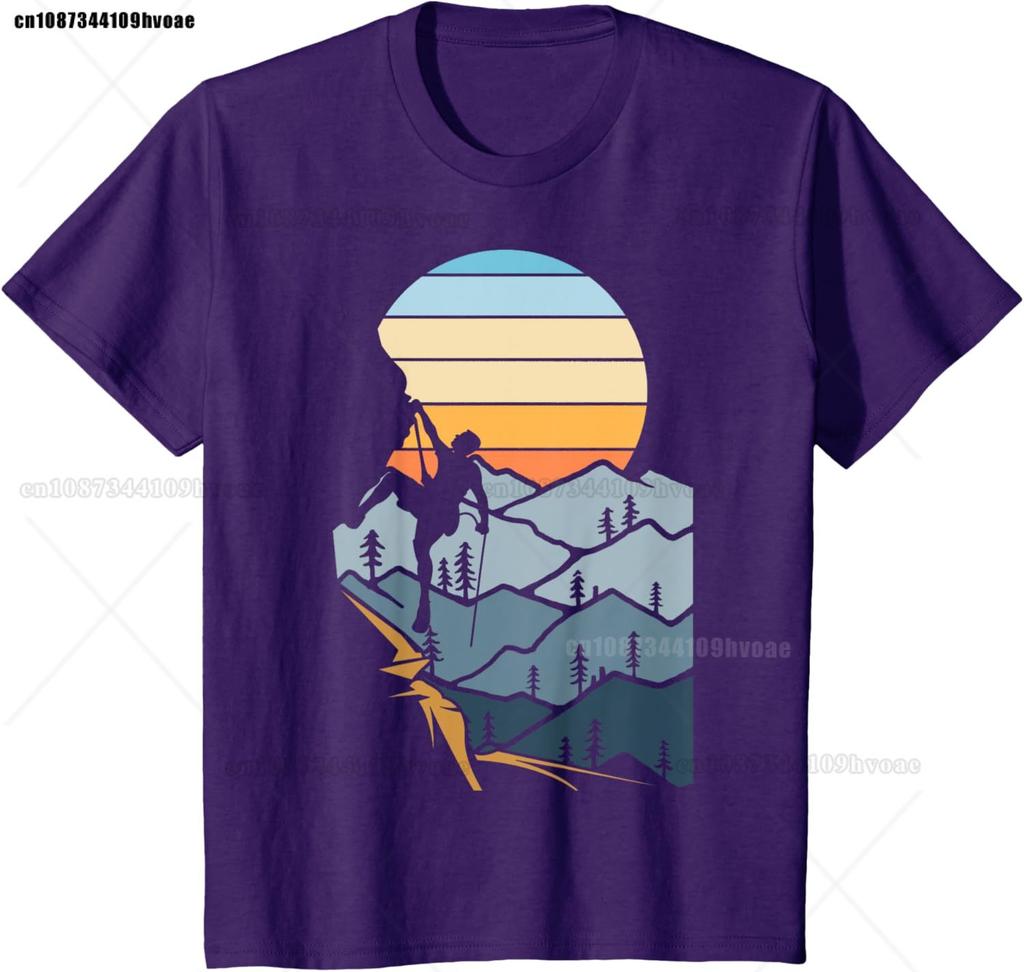 Mountain Climber Boulder Sports Hobby Retro Rock Climbing TShirt
