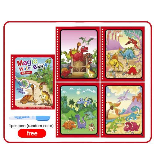 Montessori Toys Magic Water Drawing Book Reusable Coloring Book  Sensory Early Education Toys For Kids Birthday Gift Diy Doodle