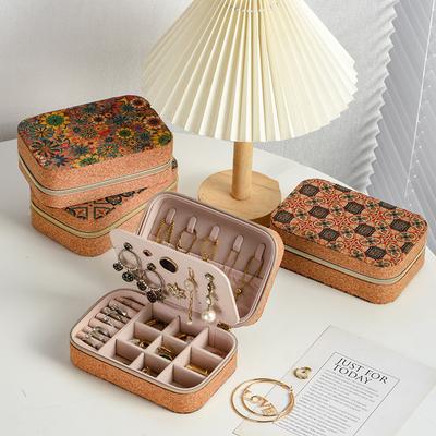 Neuer Schmuck-Organizer Display Schmuckkasten Box Reise Tragbarer Schmuckkasten Aufbewahrungs-Organizer Ohrringhalter Geschenk