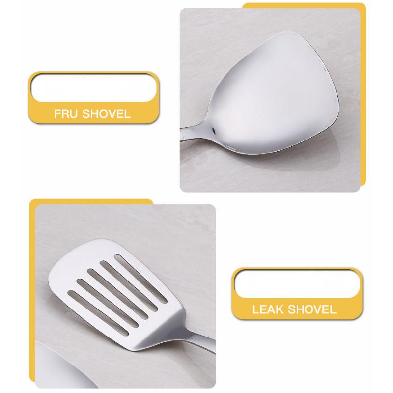 HANYANG łopatka ze stali nierdzewnej łyżka do zupy kuchnia gotowanie łopatka łyżka załadowany smażenie ryb łopatka wyciek łyżka duża wyciek łyżka