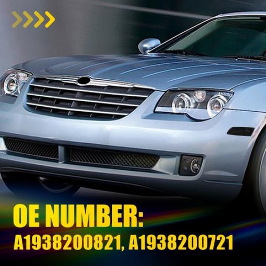 Pair Smoked Front Housings Marker Side For Light 2004-2008 Crossfire Chrysler