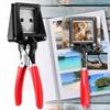 Handheld Passport Photo Cutter Easy to Use Versatile Black Metal Photo ID Die Cutter Portable Punch Picture Cutter Tools