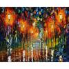Full Round 5d Diy Diamond Painting Abstract Street Landscape Home Decoration Embroidery Handcraft Art Kits