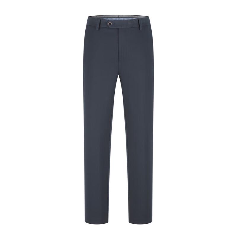 Youngor Men's Wrinkle-Free Casual Cotton-Wool Trousers