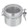 Recipiente de acero inoxidable para café, almacenamiento de alimentos, té, azúcar, leche en polvo (10*7.4cm)