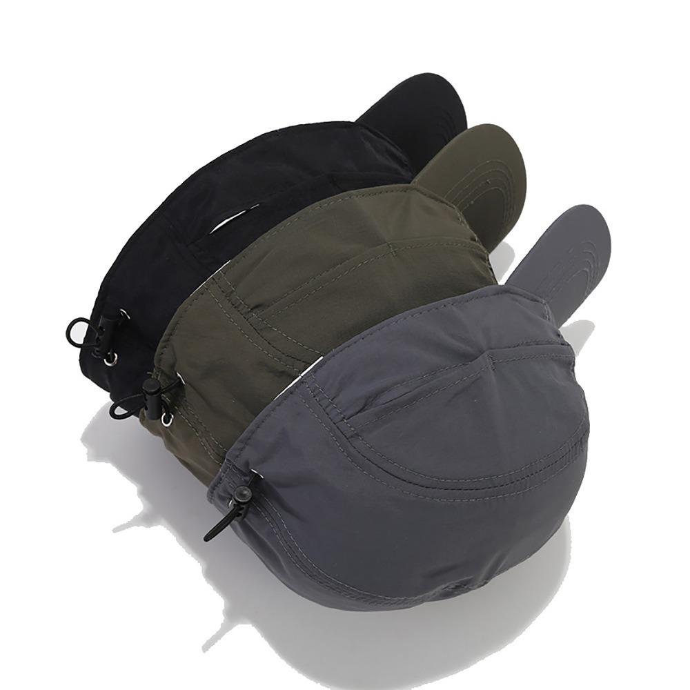 Thin Baseball Cap Drawstring Design Sun Visor Cap Casual Quick-drying Hat  Unisex
