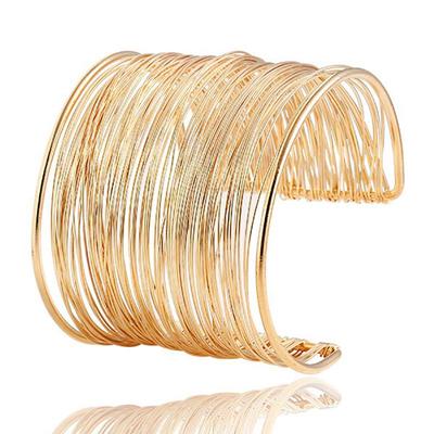 Retro Punk Fashion Bracelet – Exaggerated Statement Bangle with European and American Flair