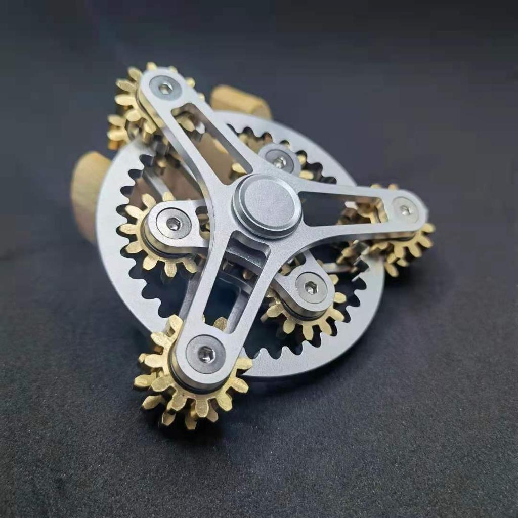 Design Zahnrad Fingerspitze Gyroskop Rotor Vollkupfer Fidget Neunzahn-Verbindung EDC Metalllegierung Rotor Fokussierung Dekompression Spielzeug