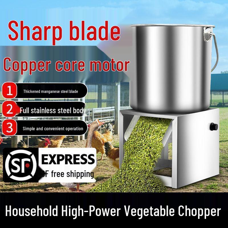 Stainless Steel Multi-Functional Vegetable and Grass Chopper - High-Efficiency Cutter for Home and Farming Tasks