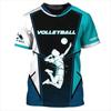 Oversize Men T-Shirt Volleyball 3D Print Fashion T Shirt Men Tops Tees Summer Short Sleeved Casual Loose Tshirt Male Clothing