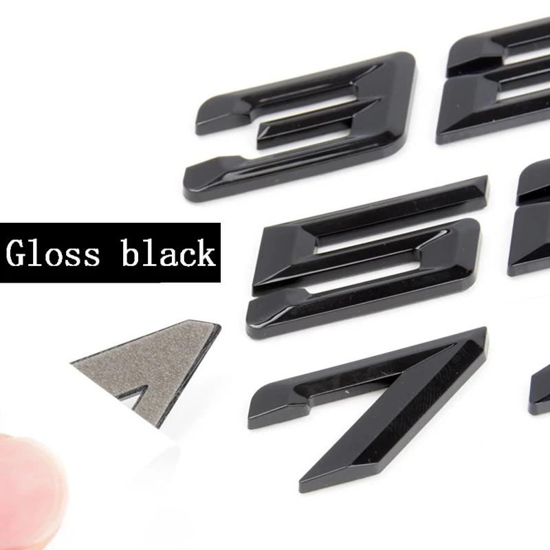 Car 3D ABS Trunk Letters Logo Badge Emblem Decals Sticker For BMW 3 Series 320d 325d 328d 330d 335d E46 E90 E91 F30 F31 F34 G20 SU1