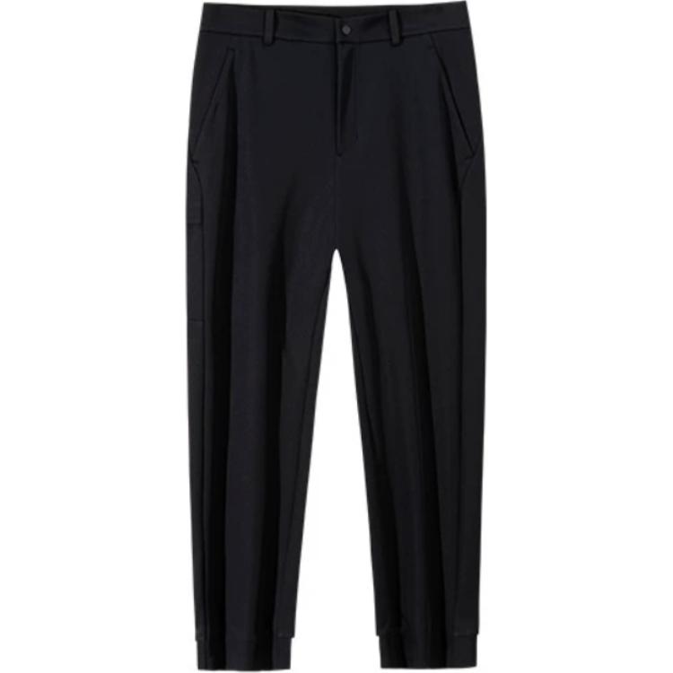 

Anta Champion All-Weather Series Comfortable Casual Simple Fleece Cuffed Knitted Sports Pants Men pants Basic-Black 152510303-3 L