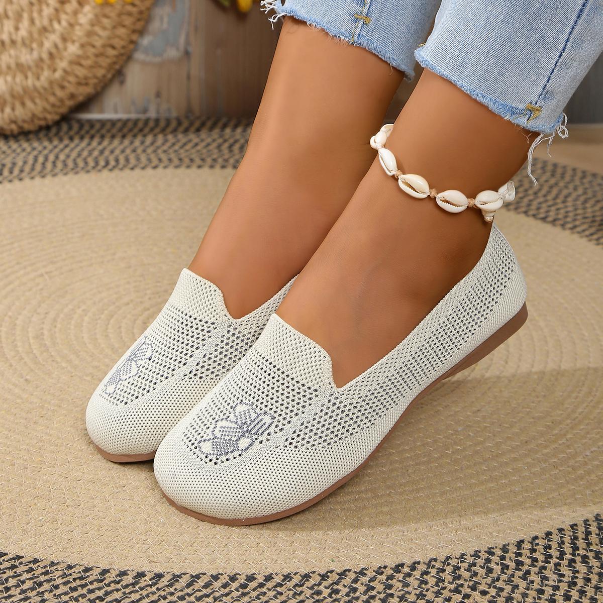 

Повседневная женская обувь на плоской подошве, летние сетчатые дышащие мокасины на плоской подошве, женские удобные легкие кроссовки, женские удобные туфли без застежек 36 бежевый