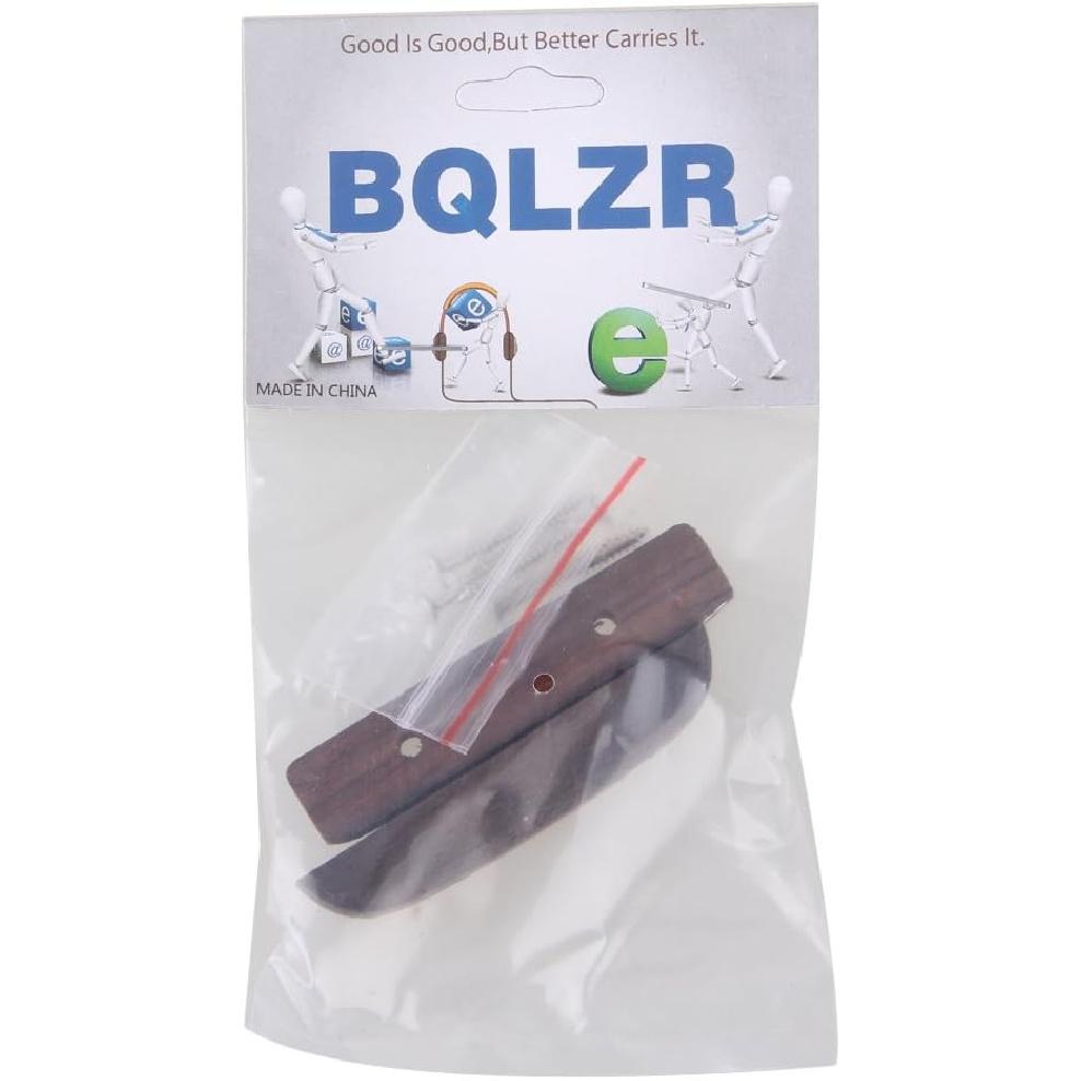 BQLZR 66mm Length Wooden Rosewood Thumb Rest Thumbrest with Mounting Screws for Bass Guitar Pack of 2