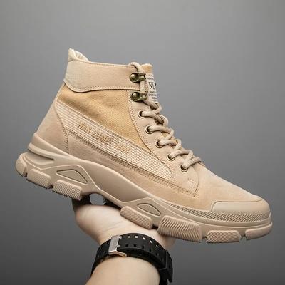 Podzimní vysoké pánské boty pro volný čas Nová móda Pánské boty Outdoor odolné proti opotřebení Neklouzavé pánské turistické boty Botas Para Hombre